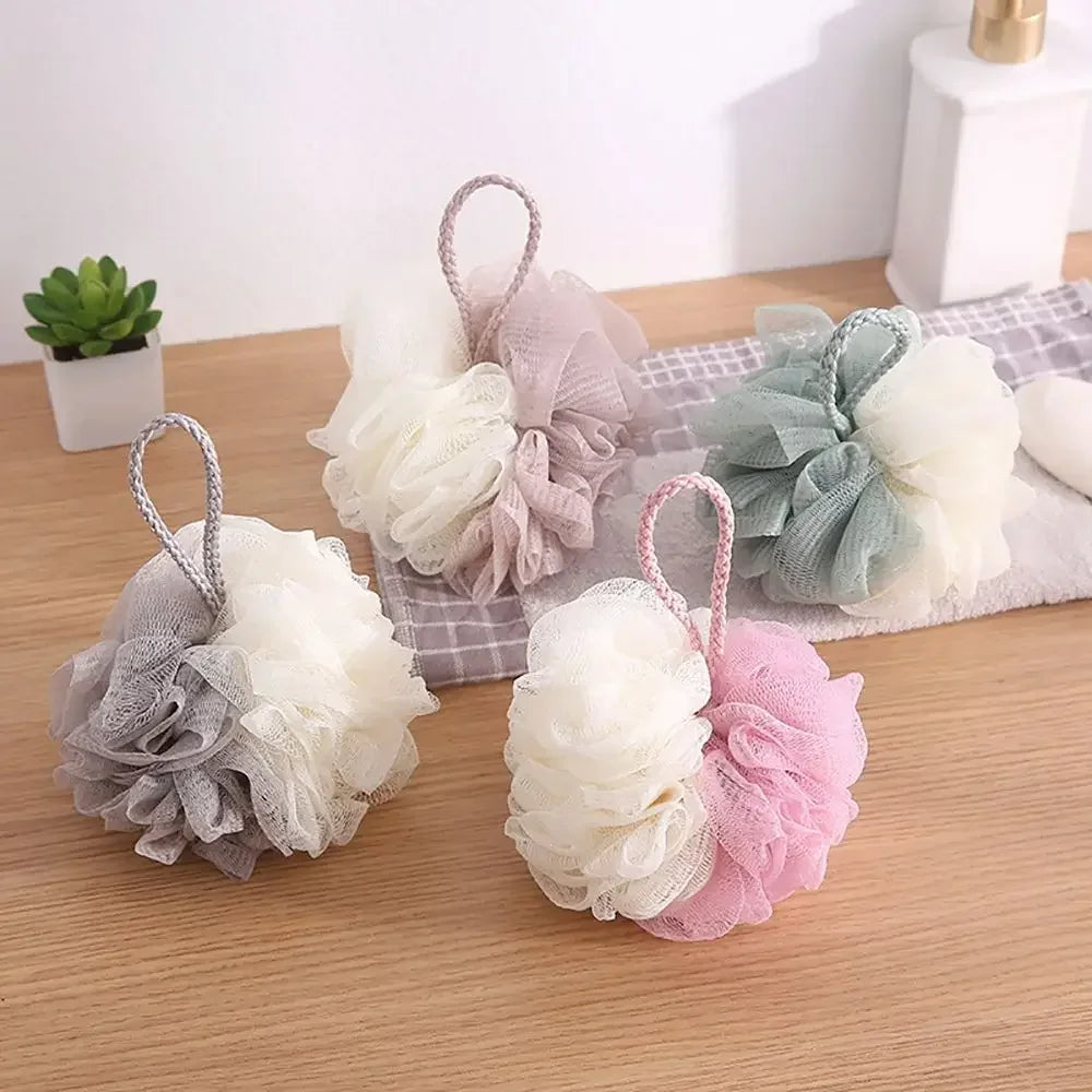 Soft Shower Mesh Foaming Sponge Body Scrub Exfoliating Back Brush Skin Cleaner Bath Bubble Ball Skin Care Bathing Accessories Halalzen