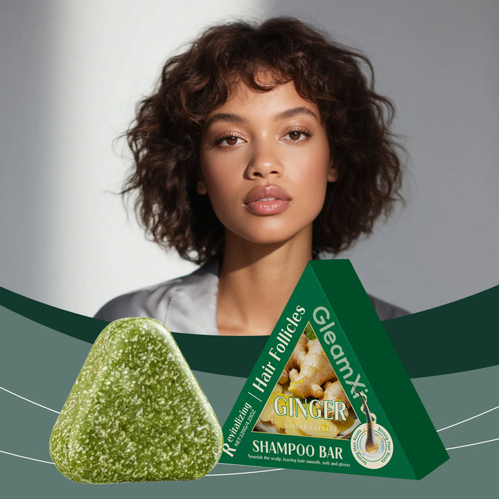Gleamxi Ginger Shampoo Bar Anti Hair Loss Solid Soap Revitalize Hair Follicle Scalp Nourish Strengthen Hair Roots Shampoo Soap