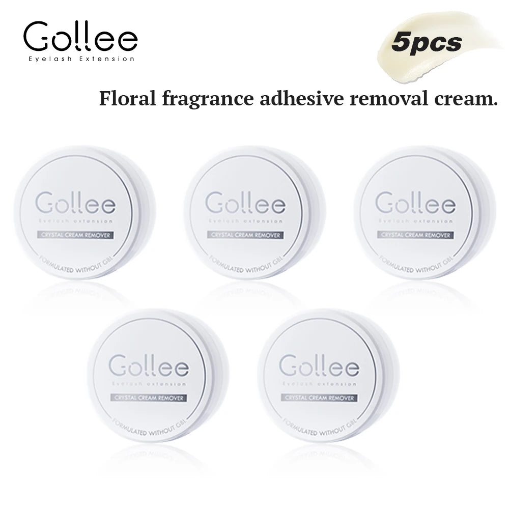 Gollee Eyelash Glue Remover Quick Unloading Adhesive Fragrance of Flowers Professional Cream Remover for Eyeslashes Makeup Tools