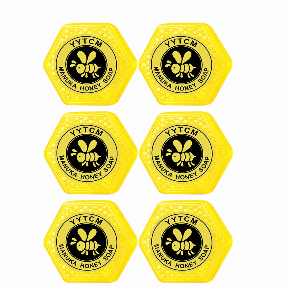 Manuka Honey Soap, Moisturizing and Hydrating Handmade Bath Soap, Cleansing Face, Body and Hand Soap 65g (2.29oz) Halalzen
