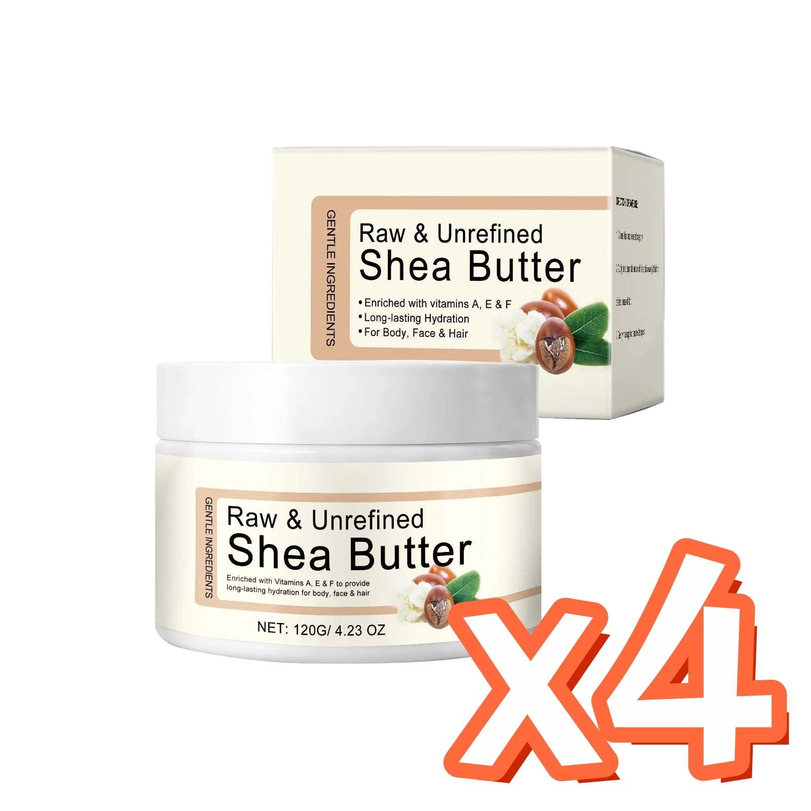 Natural Shea Butter Cream Improve Dry Skin On Legs Arms Deep Hydrating Moisturizing Skin Cracks Organic Face Body Moisturizer