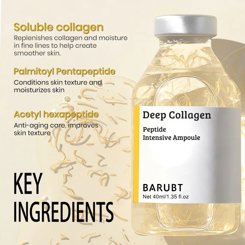 Peptide Intensive Lifting Ampoule,Deep Collagen Face Firming Moisturizing Serum,Glass Skin Tightening Hydration,Korean Skincare