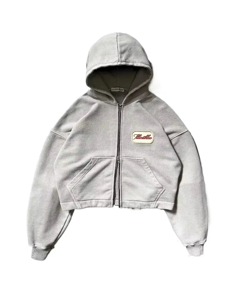 Autumn And Winter American New Fashion Letter Embroidered Hoodie Sweater Women Y2K Gothic Hip-hop Popular Couple Sweatshirt