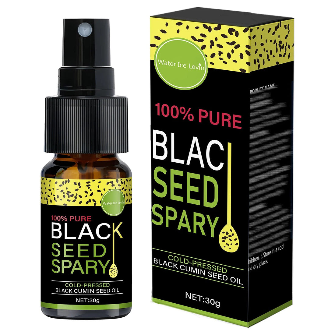 100% Pure Black Seed Oil Spray - Cold-Pressed Hair Treatment, Deep Nourishment, Frizz Control, Winter Shine Care Halalzen