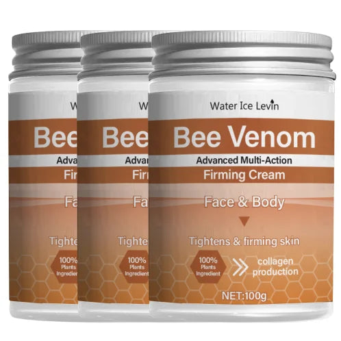 Bee Venom Firming Cream with Collagen & Botulinum Oligopeptide-1, Multi-Action Tightens, Moisturizes Face & Body Skin