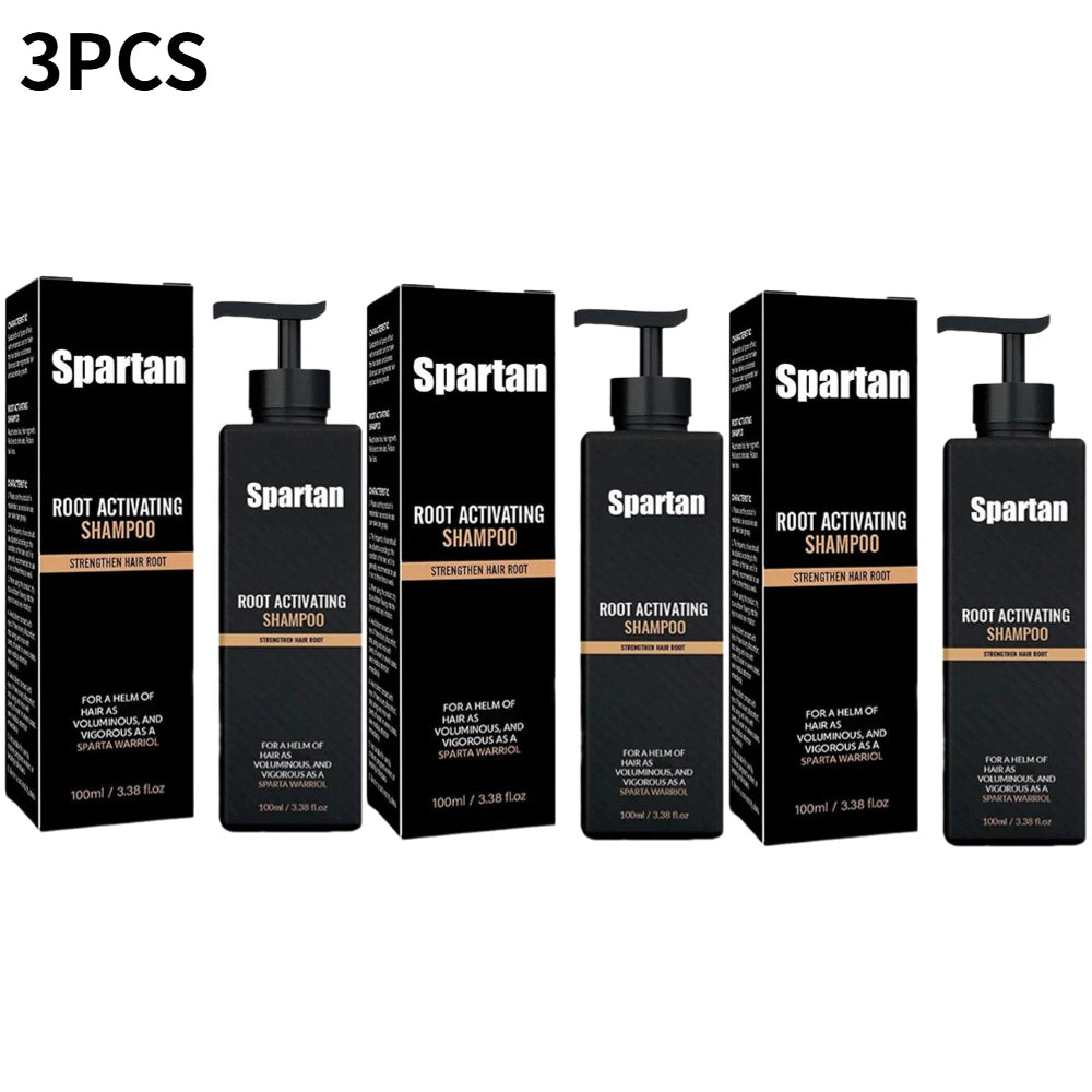 Spartan Root Activator Shampoo Ginger Root Hair Care Dandruff Control Anti Hair Loss Hair Regrowth Fluffy Strengthens Shampoo Halalzen