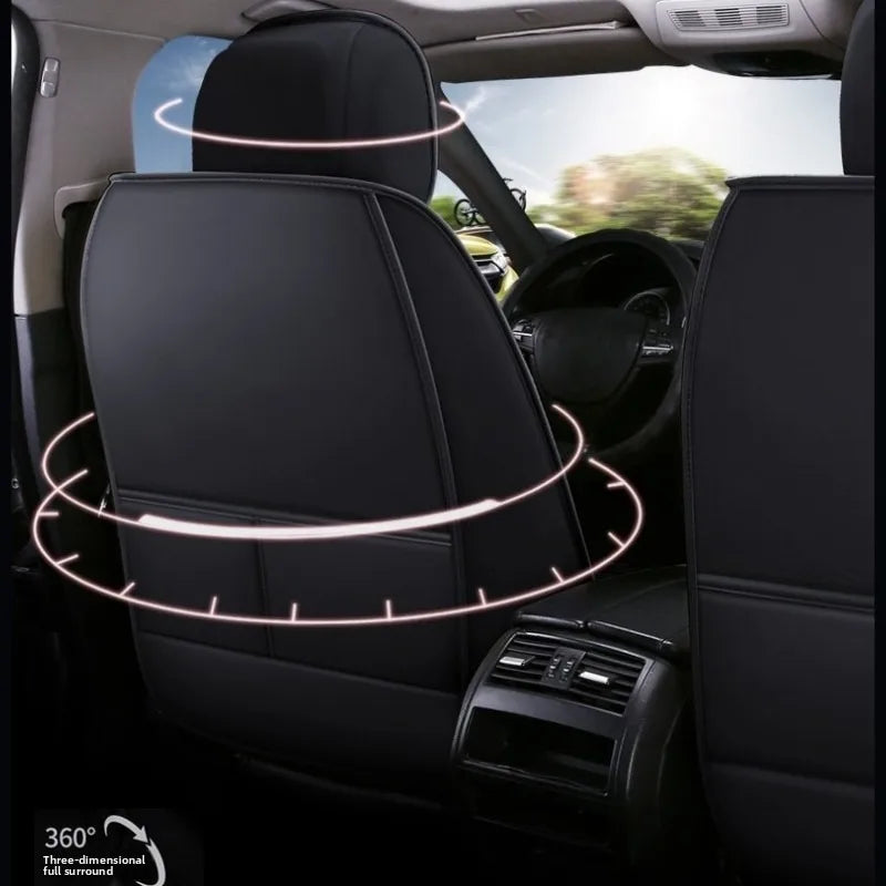 FOR Nissan Frontier car seat cover, fully covered with PU leather ice silk splicing, soft, comfortable and wear-resistant