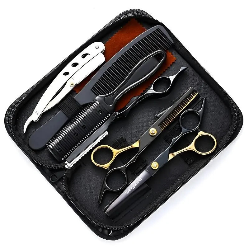 Japanese Hair Scissors Set Hairdressing Scissors kit Hairdresser Shaver Haircut Scissors Halalzen