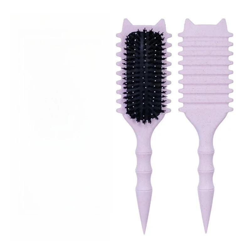 WANMEI Salon Styling Curly Hair Styling Brush Curl Hair Brush for Combing and Shaping  Curls Reduce Pulling Tools Halalzen