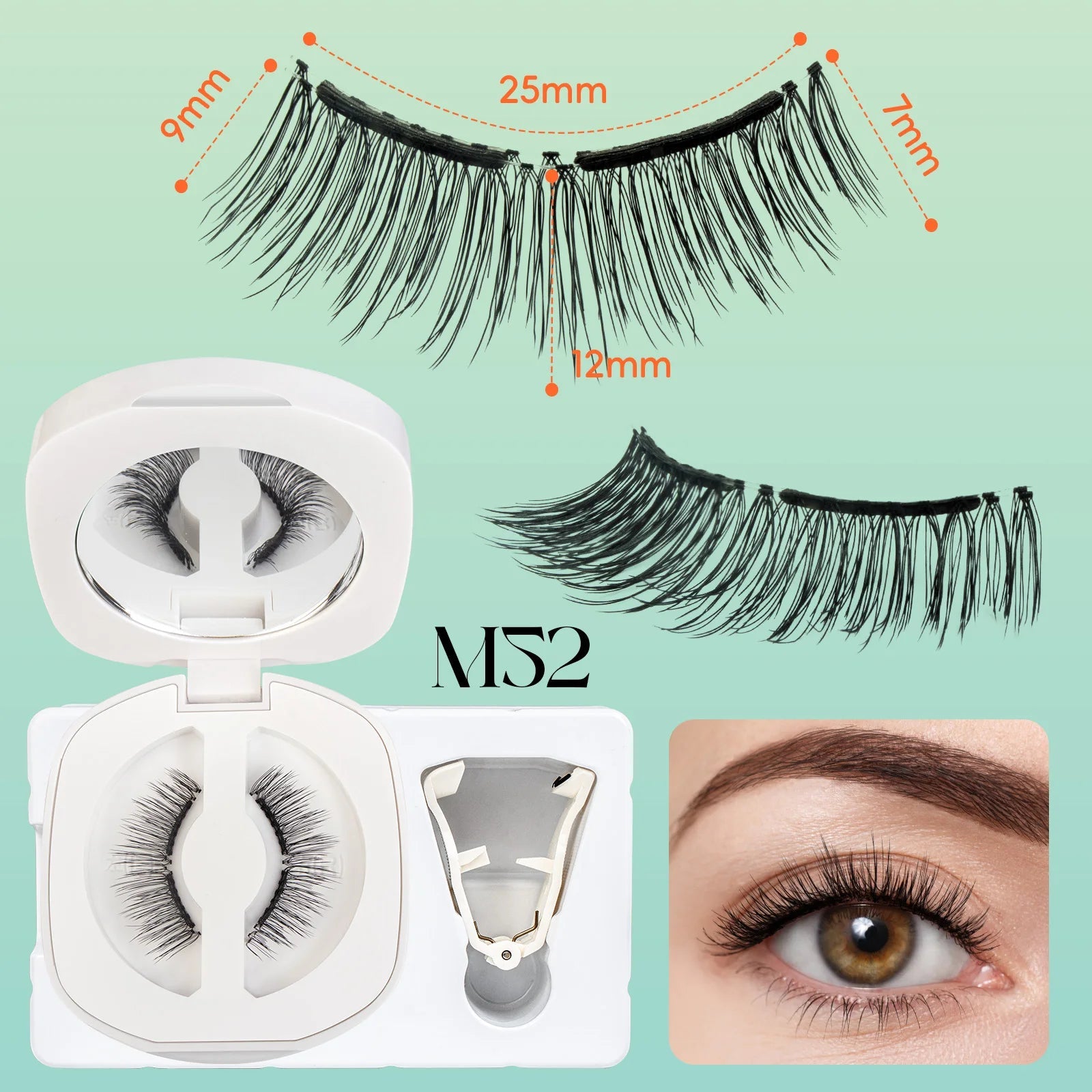 VYRILA Soft Magnetic Eyelashes No Glue Needed Reusable Natural Look 3D Lashes Easy Apply Soft Magnetic Lashes Kit for Eye Makeup Halalzen