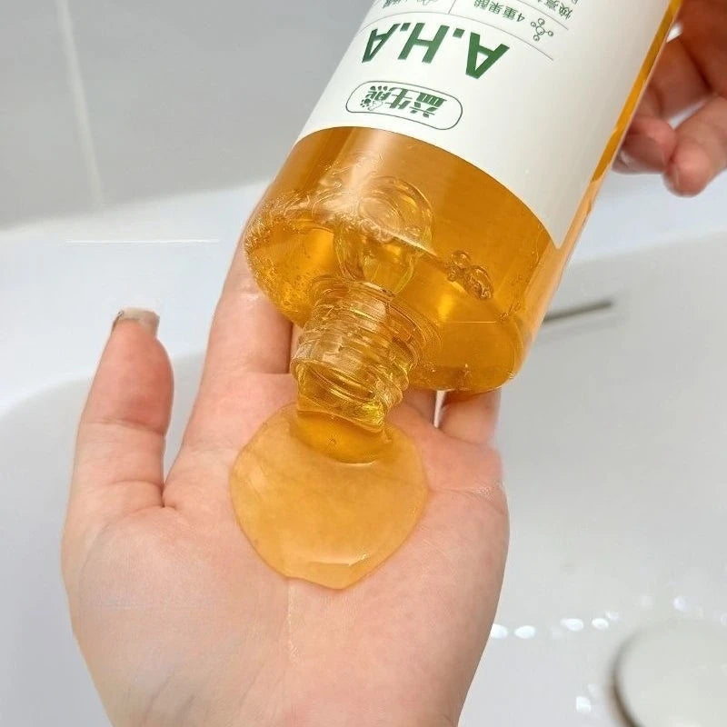 AHA Fruit Acid Salicylic Acid Body Wash Brightens and Moisturizes The Skin, Eliminates Back Acne Relieves Dullness Shower Gel Halalzen