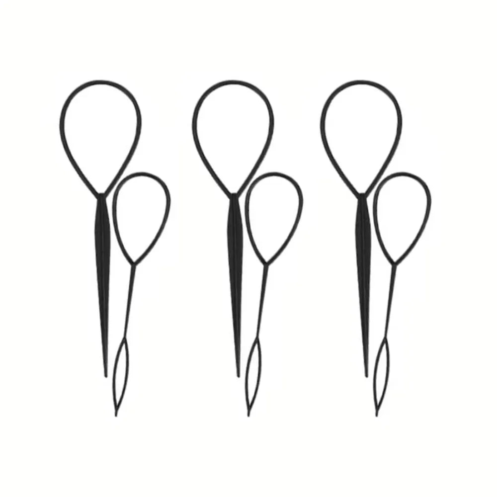 1/3 pcs Plastic Magic Pull Hair Pin Clip Hair Braid Ponytail Maker Accessories Diy Hair Styling Tail Tool Fashion Salon