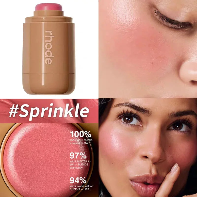 Rhode Powder Pocket Blush Hydrating Contouring Shading Face Nose Shadow Profile Natural Cream Lip Gloss Cheek Easy Apply Color