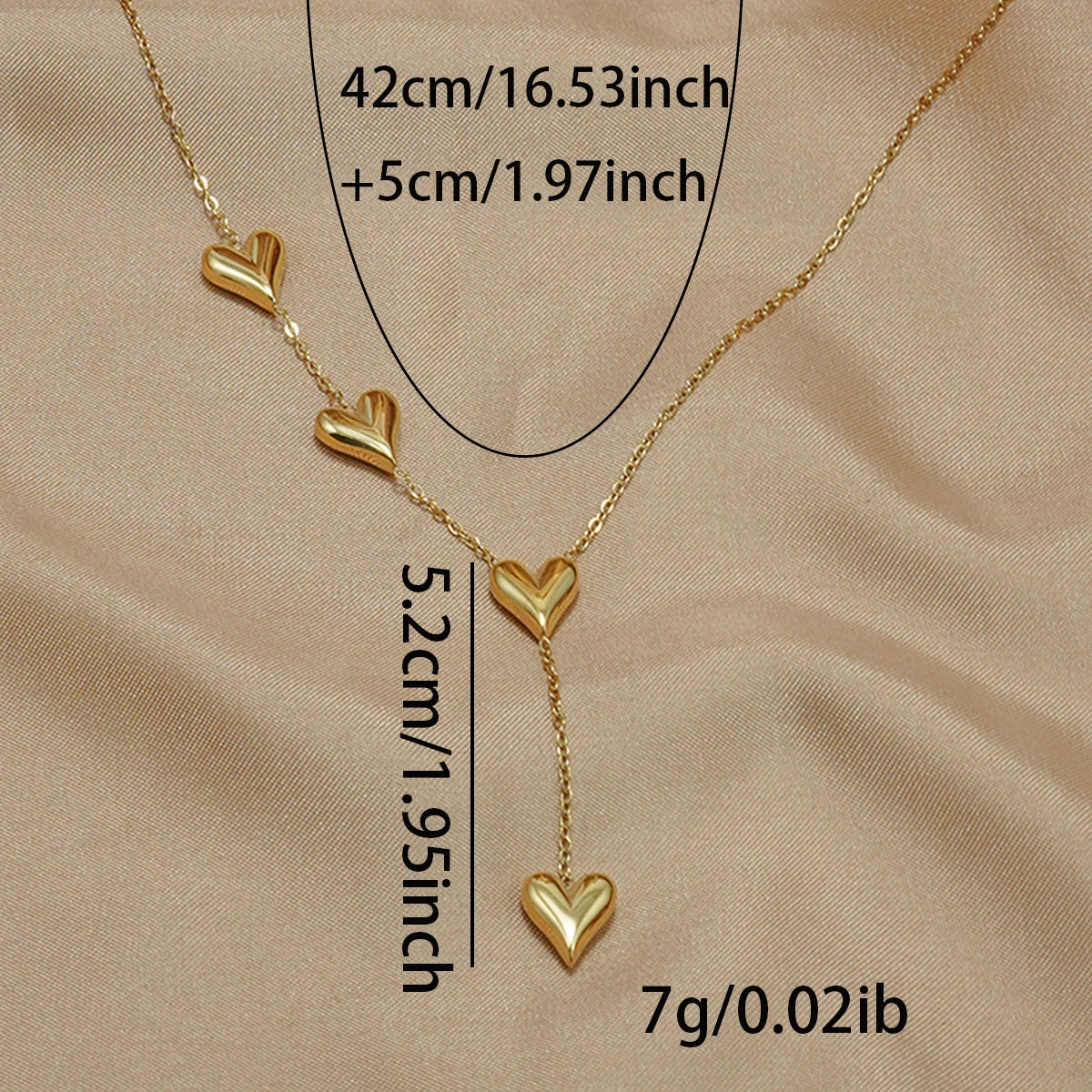 Lxalry 18K Gold-Plated Heart Necklace – Minimalist, Hypoallergenic, Ocean-Safe Everyday Elegance
