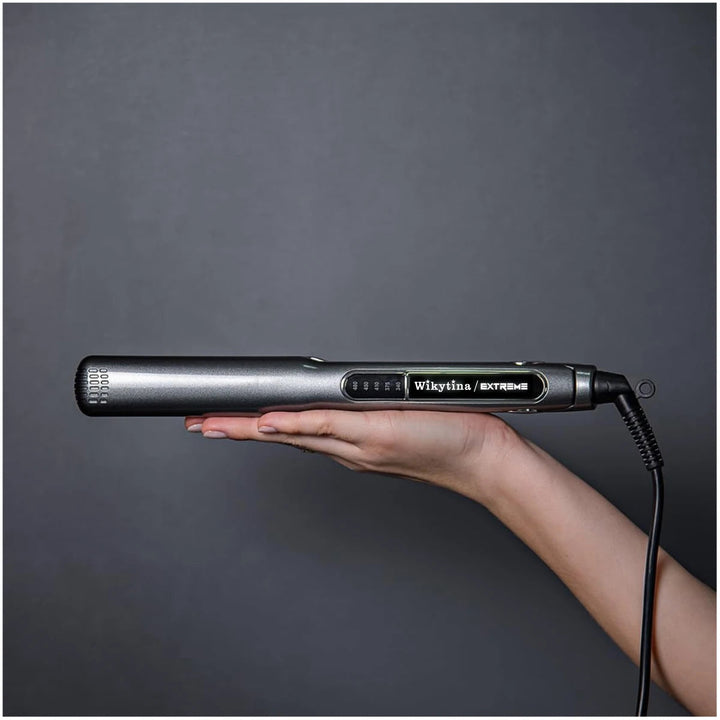 Lizze Style 2 in 1 Hair Straightener Curler Nano Titanium Dual Purpose for Straight or Fluffy Curls Portable Home Use Halalzen