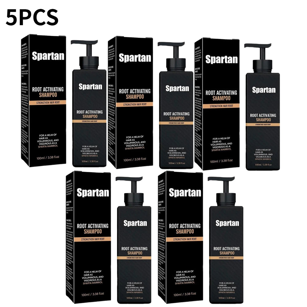 Spartan Strengthen Hair Growth Shampoo Anti Frizz Hair Products Scalp Care Extremely Damaged Hair Treatment Care Halalzen