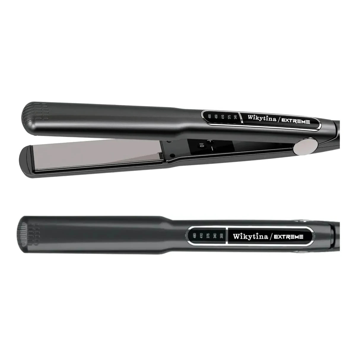 Lizze Style 2 in 1 Hair Straightener Curler Nano Titanium Dual Purpose for Straight or Fluffy Curls Portable Home Use Halalzen