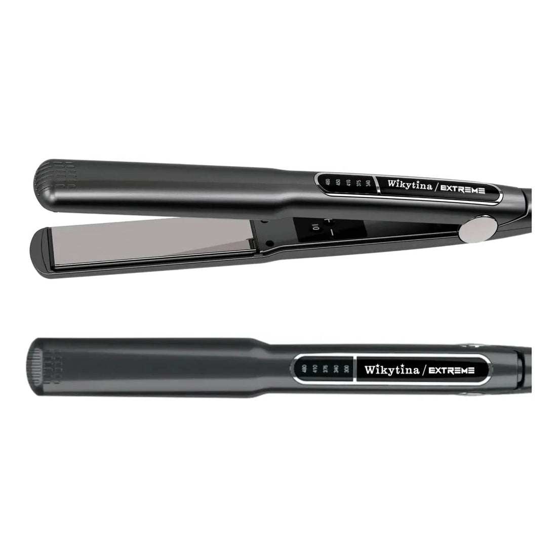 Lizze Style 2 in 1 Hair Straightener Curler Nano Titanium Dual Purpose for Straight or Fluffy Curls Portable Home Use Halalzen
