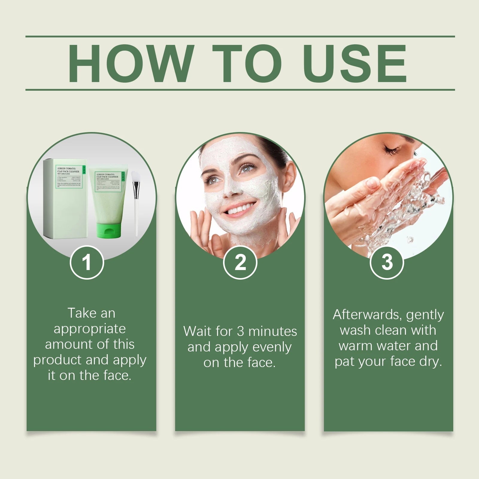 Green Tomato Facial Cleanser Oily and Sensitive Skin Gentle Foaming Face Wash with Vitamin Rich Extract Deep Pore Cleansing 120g Halalzen