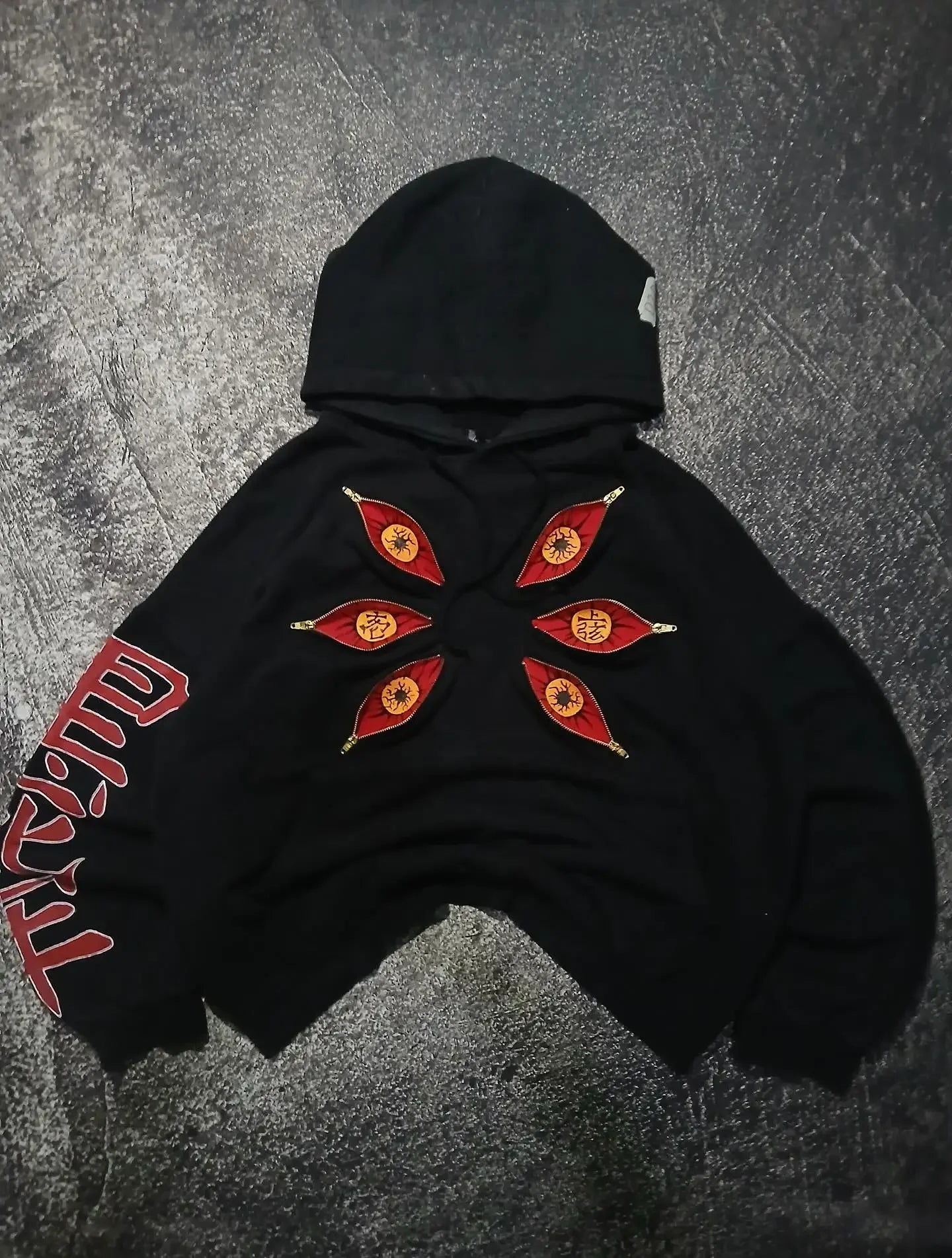 Multi Zipper Cool Design Sweatshirts Punk Street Demon Slayer Hoodies Y2k Street Plus Size Casual Fashion Couples Anime Hoodie
