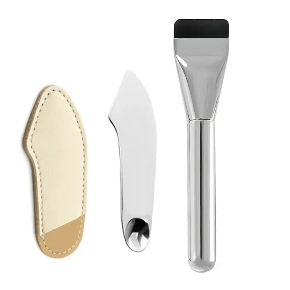 Stainless Steel Makeup Spatula and Mixing Stick Set Foundation Brush Eyeshadow Cream Pigment Mixing Tools a Dedicated Makeup Set