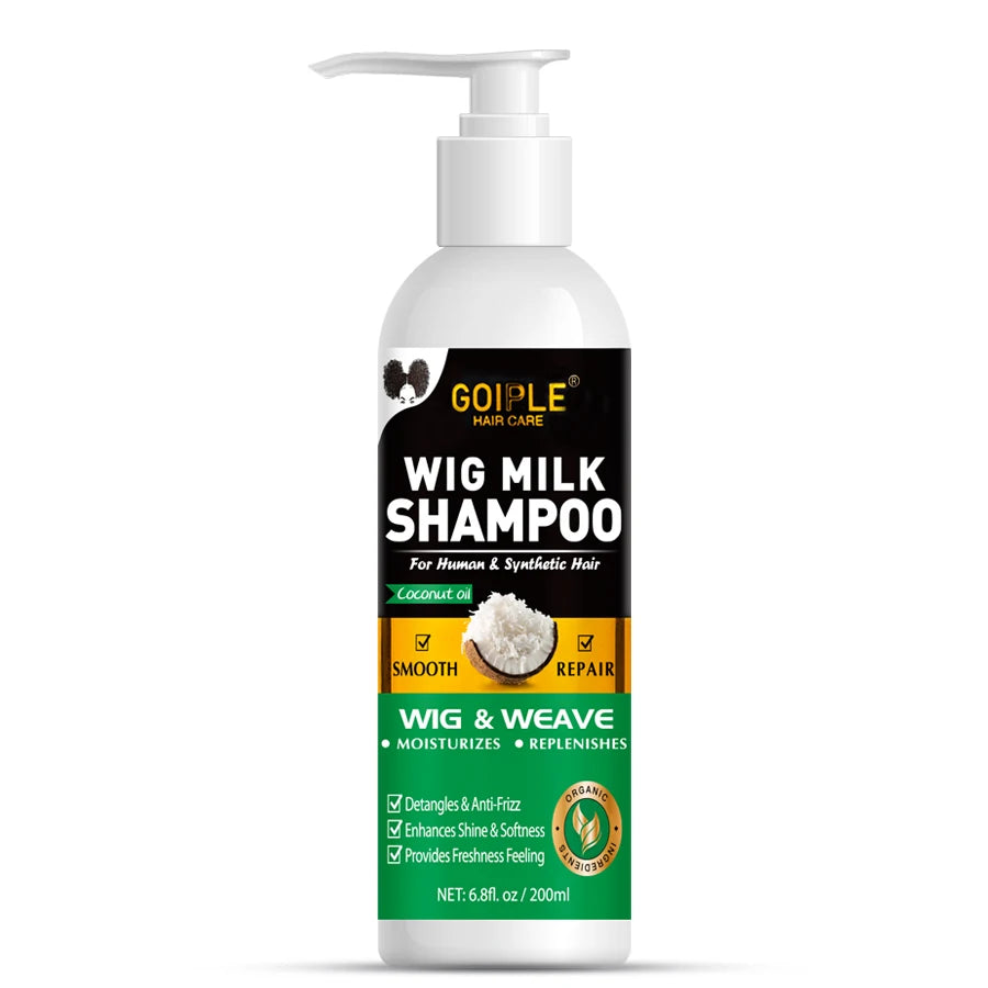 2 In 1 Wig Shampoo and Leave-in Conditioner Wig Care Solution Detangle Spray Anti-Frizz Moisturizes & Revitalizes Synthetic Wigs Halalzen