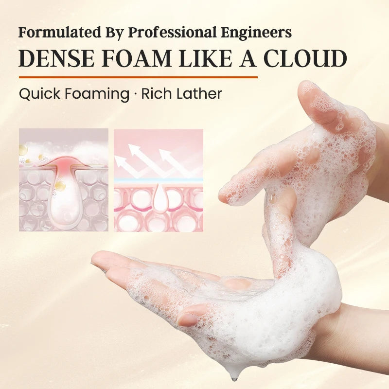 Natural VitaminC Cleanser All Face Wash 150ml Deep Cleans Dissolves Grease Brightens Skin Good With Hyaluronic acid Halalzen