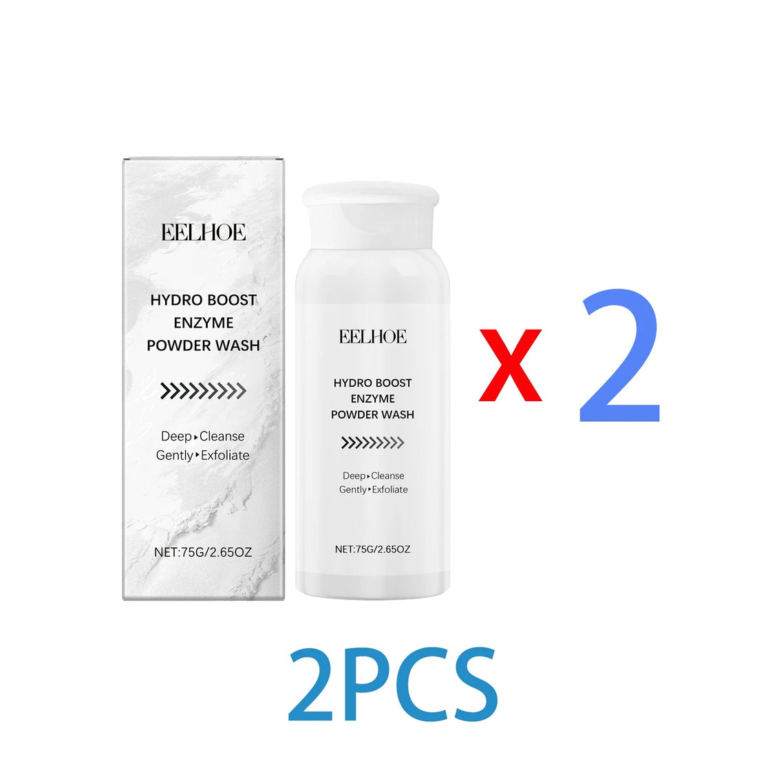 Gentle Enzyme Face Wash Powder Exfoliating for Sensitive Skin Brightening Cleanser Removes Oil Impurities Travel Friendly 75g Halalzen