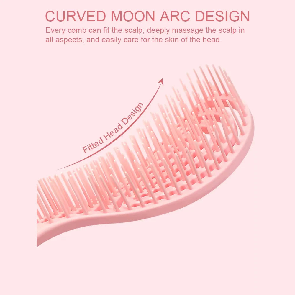Scalp Massage Combs Hollow Out Hair Brush Hair Styling Detangler Fast Blow Drying Detangling Tool Wet Dry Curly Hair
