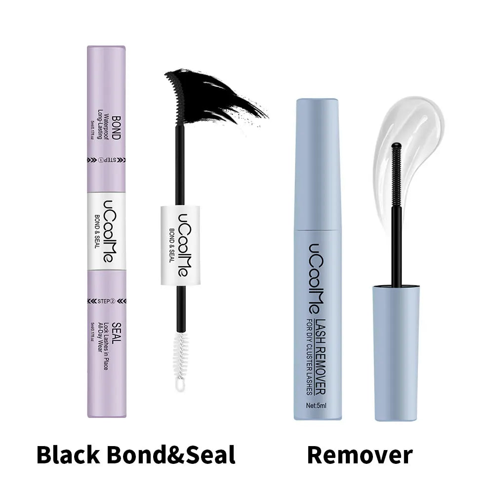 uCoolMe Lasting Lash Bond and Seal 150 Hours Waterproof Extension Glue with Fast Remover Professional DIY Makeup Tool Kit