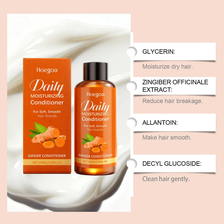 Turmeric Shampoo and Conditioner Set Growth Dry Scalp Care Allantoin Treatment Moisturizing Strengthening Volumizing Shine 100ml Halalzen