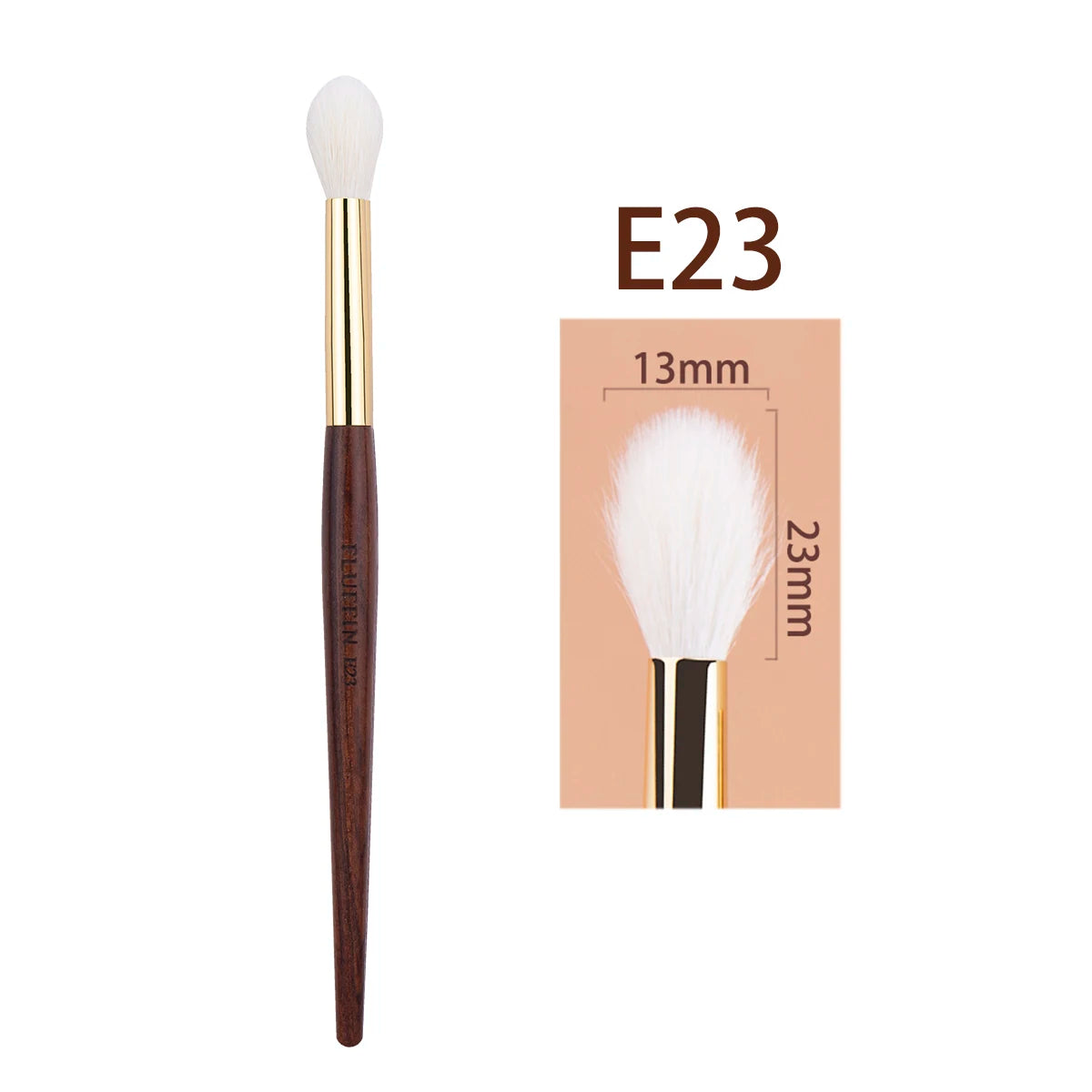 Eyeshadow Crease Brush Goat Hair Flame Nose Shadow Eye Shadow Blending Crease Makeup Brush Copper Rosewood High End Makeup Tool