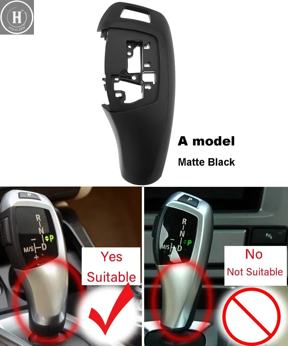 Car Gear Knob Shift Lever Cover Replacement for BMW 1 2 3 5 7 Series F10 F20 F21 F22 F11 F01 X1 X3 X4 M3 M5 F30 F25 F Chassis HALALZEN