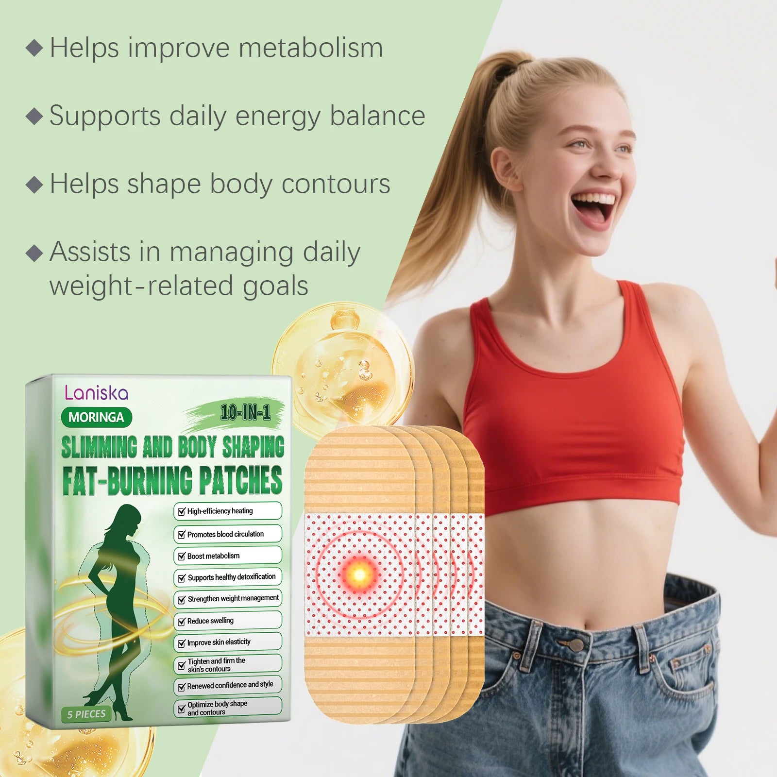 Body Care Patch - Infused with Hydrating Ingredients, Gently Moisturizes & Nourishes Skin, Daily Body Care Patch