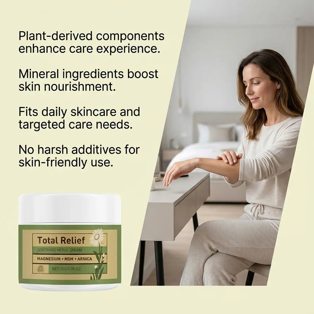 Magnesium Soothing Body Cream - Relieves Tension & Muscle Discomfort, Deep Moisturizing Joint Relief Cream for All Skin Types