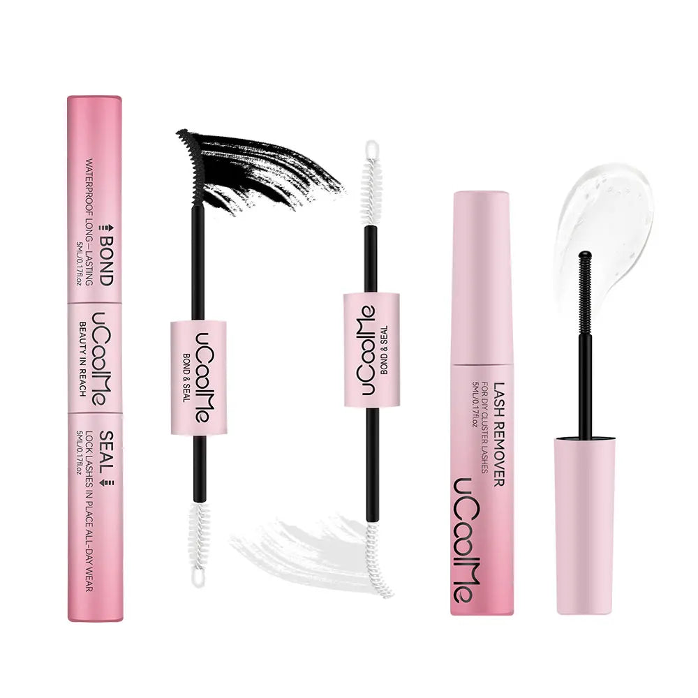 uCoolMe Upgrade Lash Bond and Seal Glue Remover Strong Hold 150 Hours Lashes Extension Waterproof and Long-lasting Makeup Tools
