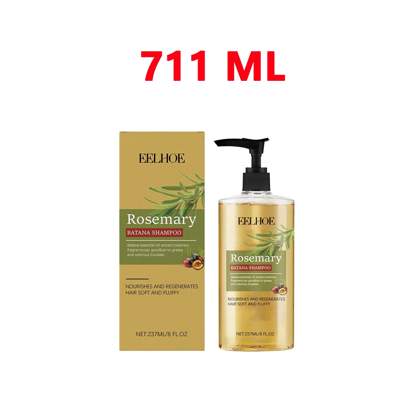 Batana Rosemary Essential Oil Shampoo Hair Growth Shampoo for Thinning Hair & Hair Loss Strengthens & Volumizes for Men & Women