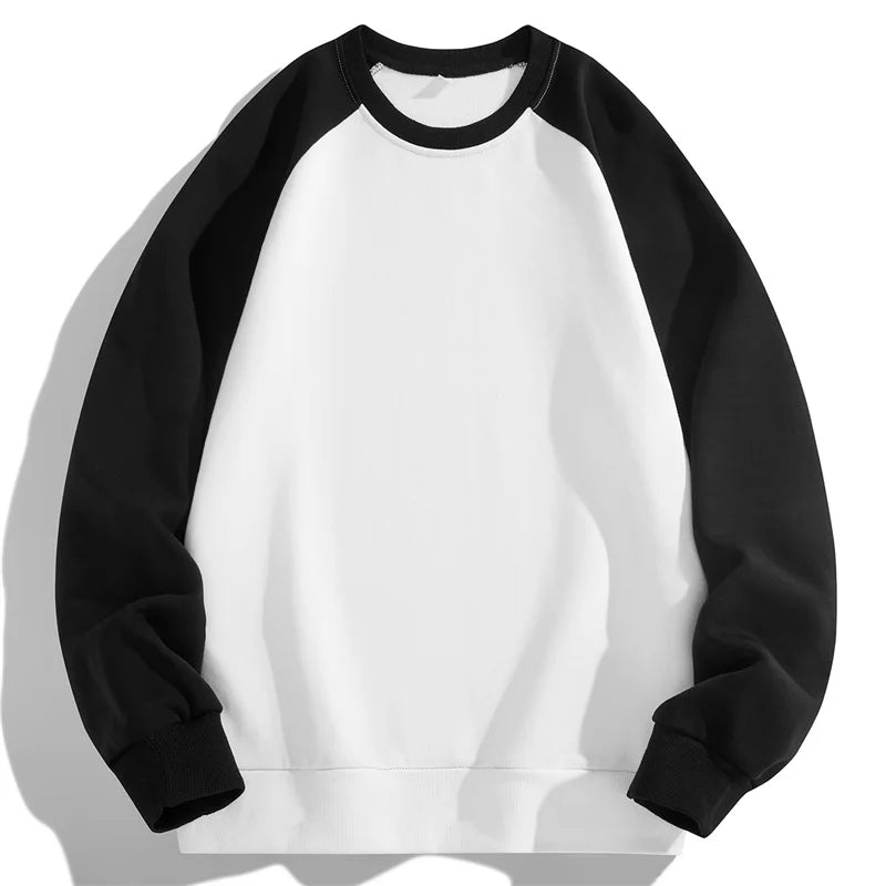 Autumn Spring 2025 Patchwork Hoodies Sweatshirt For Men's  Hip Hop Punk Pullover Streetwear Casual Fashion Clothes OverSize 4XL