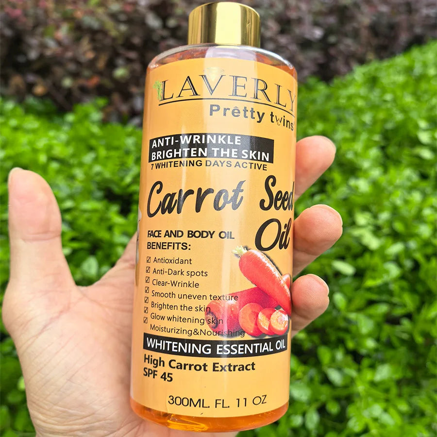 300ML CARROT B-CAROTENE BODY GEL OIL Moisturizing Essential Oil Body Oil Unisex Full Body Care Oil for Body, Face, Hand,