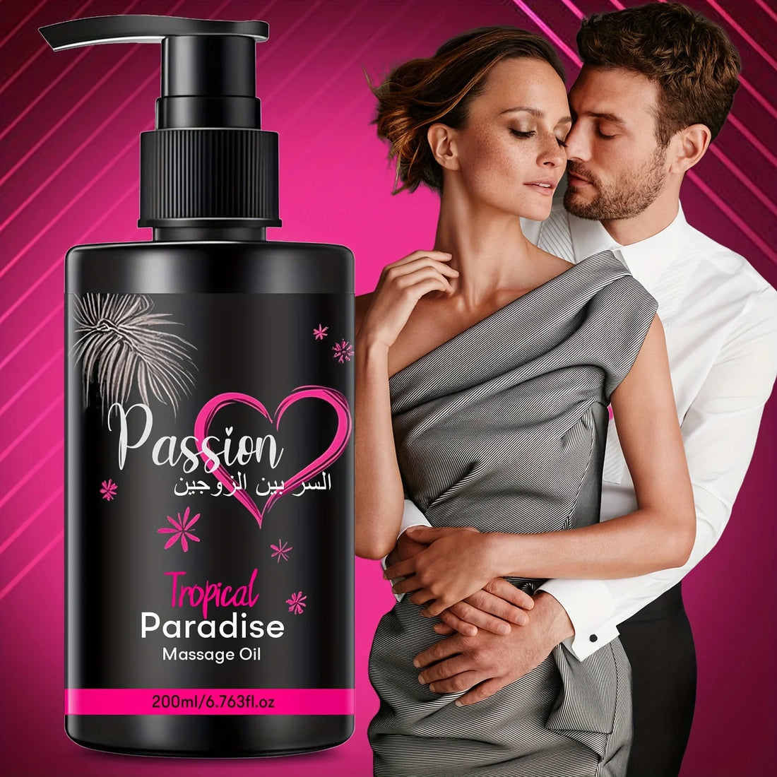 Paradise Massage Oil with Vitamins & Minerals - Nourish & Moisturize, Body Care Massage Oil Perfect for Couple Massage 200ml