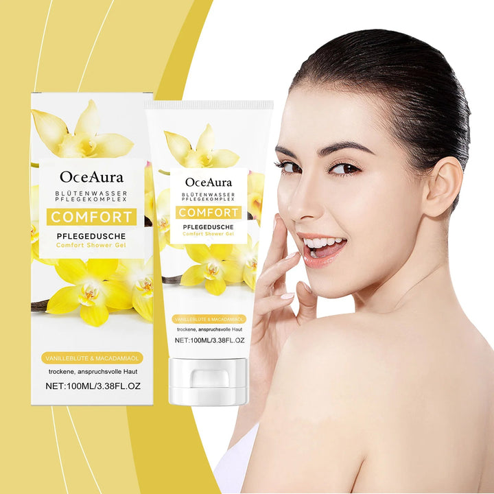 Vanilla Comfort Body Wash - 100ml Light Plant-Based Hydration, Gentle Cleansing, Moisturizing Formula for All Skin Types Halalzen