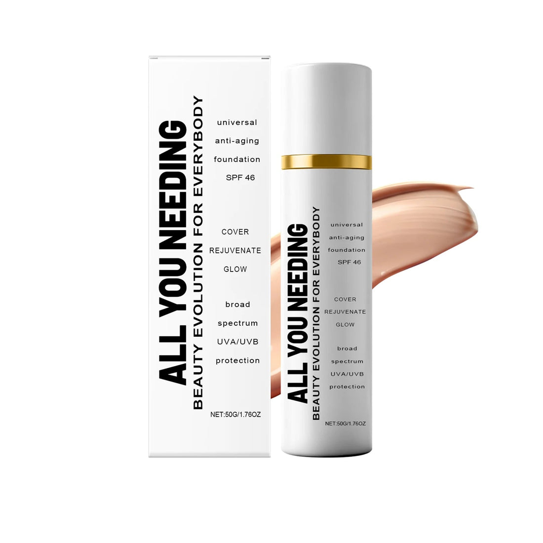 Light Sunscreen Protective Concealer Lasting Fresh Brighten Waterproof Conceal Pore Fine Line Flaw Evens Color Foundation Liquid Halalzen