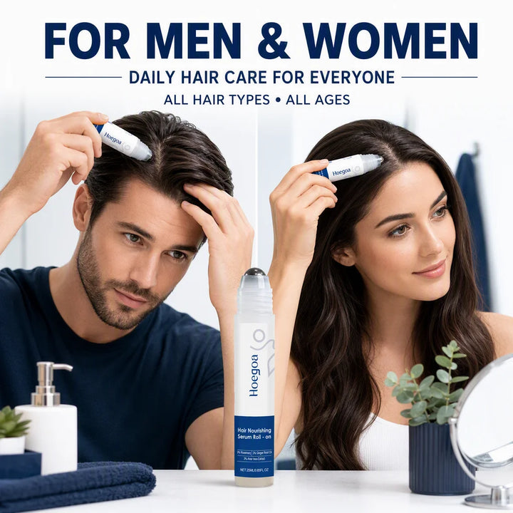 Hair Growth Serum Roll-On 23% Active Formula with 4% Rosemary, 3% Redensy Helps Reduce Hair Fall & Supports Density Serum for Hair Loss & Hair Regrowth For Men & Women 0.84 Fl Oz