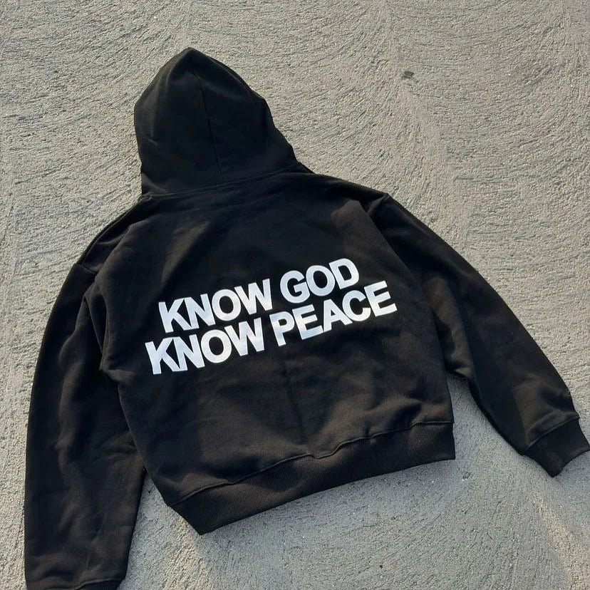 American retro y2k Gothic hip-hop high street letter print pattern long-sleeved pullover hoodie, loose top for autumn and winter