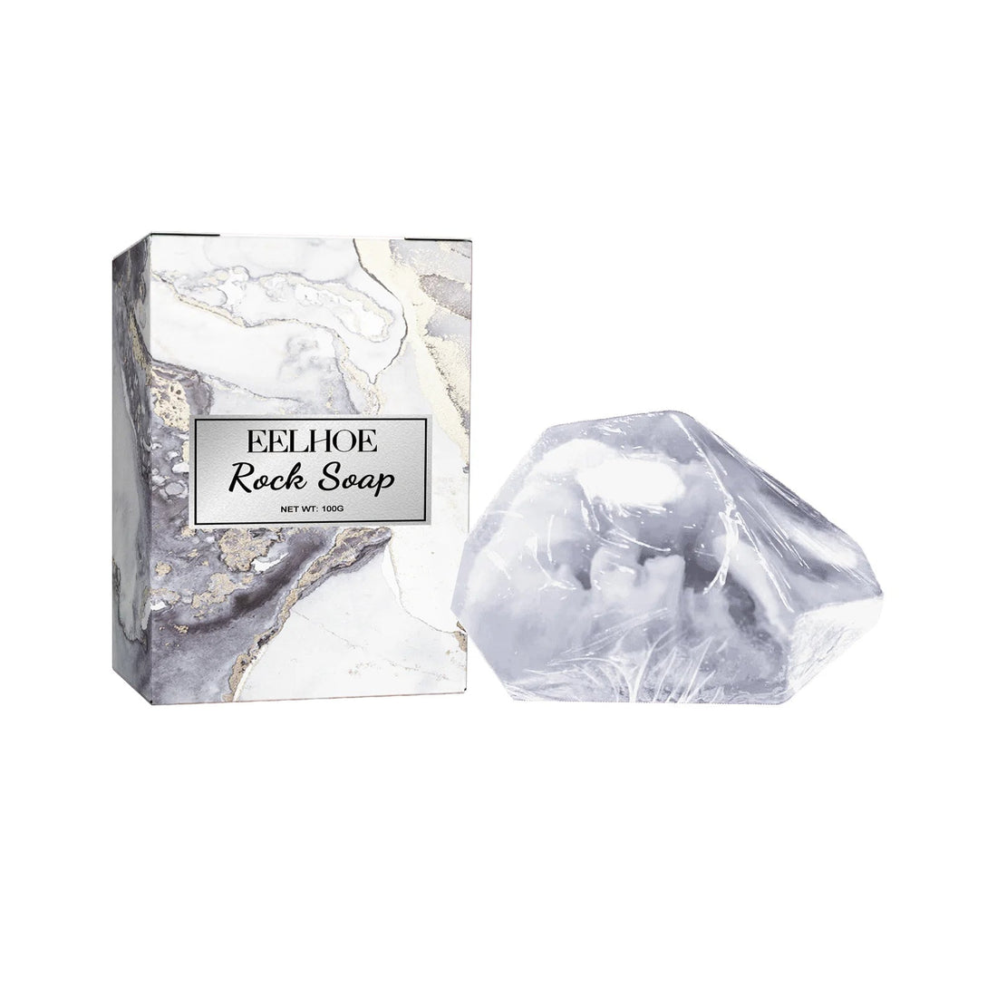 100g Rock Crystal Bath Soap Gentle Cleansing Moisturizing Body Bar For All Skin Types Multi-Purpose Hand Face Wash Gift Set Halalzen