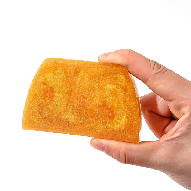 100g Handmade Golden Essential Oil Soap Amino Acid Herbal Gold Cleansing Soap Deep Cleaning and Skin Friendly Halalzen