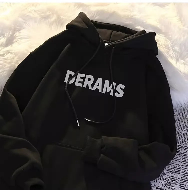 Heavyweight American Streetwear Brand Hooded Long - Sleeve Sweatshirt for Men. New Autumn and Spring Styles, Korean