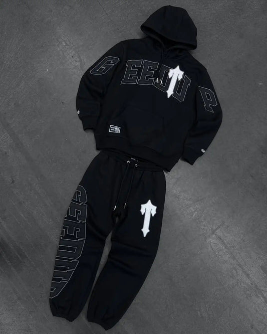 Korean Fashion New Letter Printed Hoodies Y2K Women's Casual Joker Hoodies Tie-dye Printed Couples Personalized Street Clothes