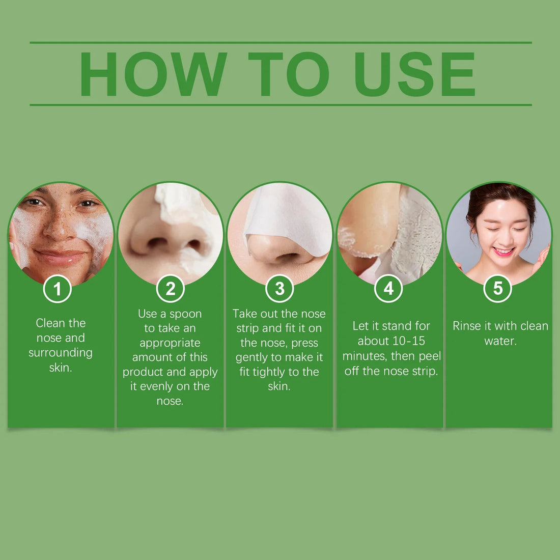 Blackhead Remover Mask Deep Cleansing Acne Pore Dirts Oil Control Moisturizing Improving Rough Brightening Nose Treatment Cream Halalzen