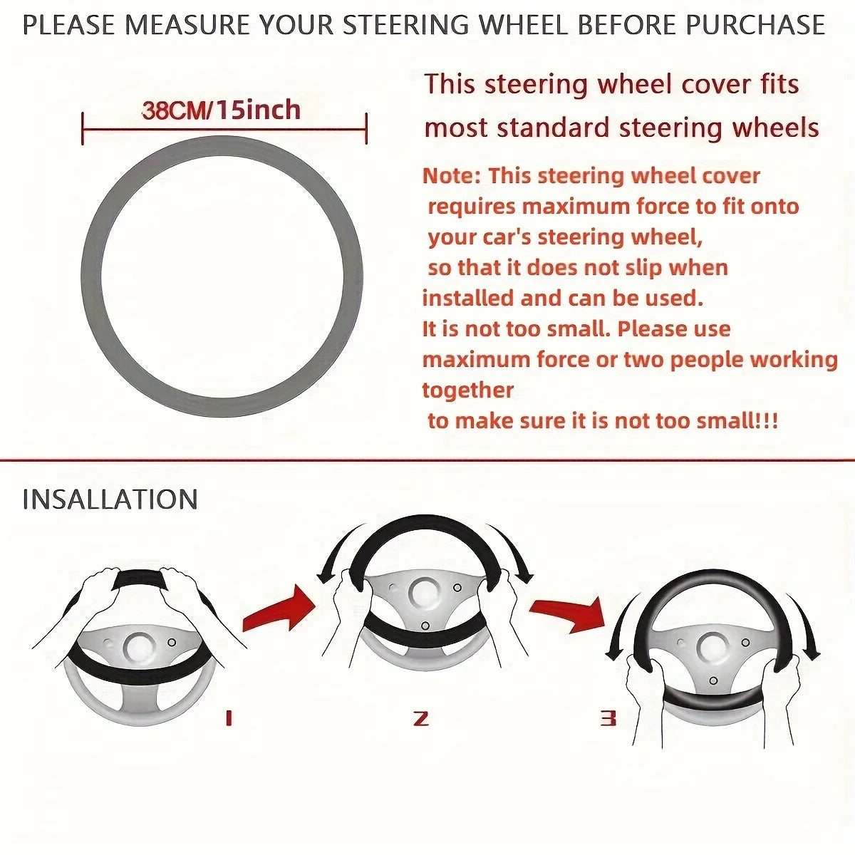 Ice Silk Mesh Steering Wheel Cover Without Inner Ring - Stylish, Breathable & Non-Slip Car Wheel Protector  38cm Fit for Cars
